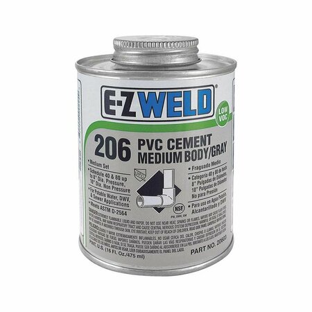 THRIFCO PLUMBING 32 Oz H.D. PVC Cement Grey 6622223